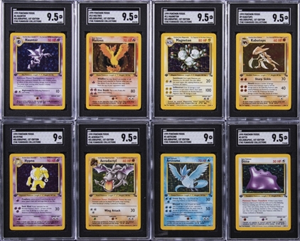 1999 Pokemon Fossil 1st Edition SGC-Graded Complete Set (62) - "The Funhouse Collection"